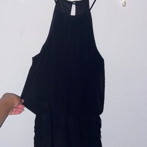 Black mini dress